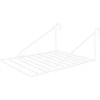 Core Wanddroogrek Inklapbaar - Wanddroogrek - Wit - 21cm x 53cm x 21cm