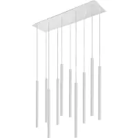 Lyora Strakke hanglamp Laser 10-lichts wit