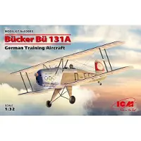 ICM Modelbouwpakket Militaire voertuigen - 32033 Bücker Bü 131A German Training Aircraft Plastic - 1:32 - Modelbouw