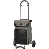 Andersen Shopper Shopper 'Elik' beige / olijfgroen / zwart