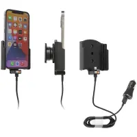 Brodit Actieve houder Apple iPhone 12/12 Pro met USB-kabel, Smartphonehouder, Zwart