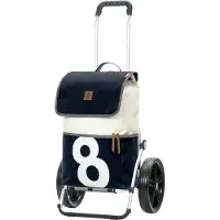 Andersen Shopper Trolley 'Mole' zwart / wit