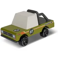 Candylab Toys Candycar Toons - Sand kat pickup - houten voertuig - 3+