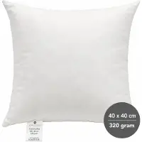 WDMT Kussenvulling 40x40 cm – binnenkussen / opvulkussen – 320 gram – vierkant