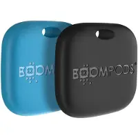 Boompods Boomtag, oplaadbare set van twee, blauw en zwart