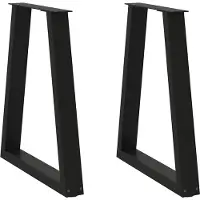 vidaXL Eettafelpoten 2 st V-vormig 60x(72-73,3) cm staal zwart