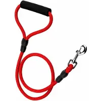 Nobleza Hondenriem - 120 cm - Soft Grip Handvat - Sterke Uitlaatriem - Puppyriem - Polyester - Rood