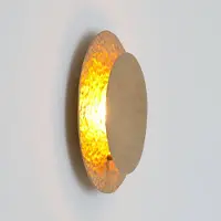 Holländer Wandlamp CORONARE, dimbaar, messing / goud, Woon-/ Eetkamer, metaal, Modern, wandlamp