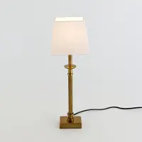 Holländer Tafellamp PALMARIA, messing / goud, Woon-/ Eetkamer, Aluminium, Tafellamp