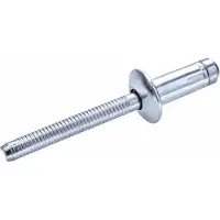 Goebel - 250 x Constructie blindklinknagels (Ø x L) 6,4 x 12 mm - Staal verzinkt / Staal verzinkt - Platbolkop - H-LOCK - 7620064120 - Popnagel