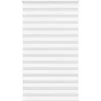 vidaXL Zebra rolgordijn 130x230 cm stofbreedte 125,9cm polyester wit