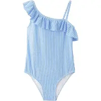 Mango KIDS Badpak 'FORMENKG' azuur / wit
