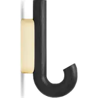Gejst Hook haak mini 13,3 cm Zwart eikenhout-messing