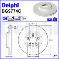 Delphi BG9774C Remschijf