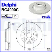 Delphi BG4090C Remschijf