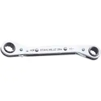 Stahlwille 41552428 26A 3/8 X 7/16 RATSCHENRINGSCHLUESSEL Dubbele ringsleutelratelset Sleutelbreedte (inch) 3/8 - 7/16