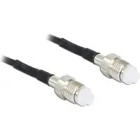 DeLOCK FME (v) - FME (v) kabel - RG174 - 50 Ohm / zwart - 0,20 meter