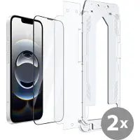 Just in Case screenprotector geschikt voor iPhone 17e / 16e - Screenprotector met Applicator - 2 Stuks