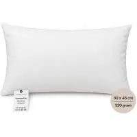 WDMT Kussenvulling 30x45 cm – Binnenkussen Rechthoek – Opvulkussen 320 Gram – Sierkussen Vulling – Stevig & Vormvast – Wit