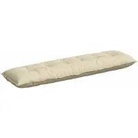 vidaXL Rugkussen Crème 200 x 19 x 50 cm Stof