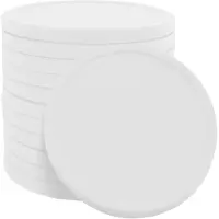 Combicraft blanco recycle munt gemaakt van biologisch afbreekbaar aardappelzetmeel - wit - Ø 29mm - verpakking 1000 stuks