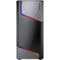 Cougar MX360 RGB, Midi-tower, PC-behuizing, zwart, compatibel met ATX, micro ATX en Mini-ATX moederborden, geschikt voor meerdere componenten, met extra ventilatoren