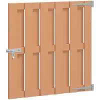 vidaXL Tuinpoort 100 x 100 cm WPC en Aluminium Bruin
