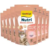 GimCat 8x Kattensnack Nutri Biotin Bites 40 Gr
