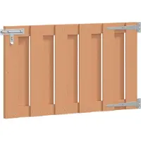 vidaXL Tuinpoort 100 x 60 cm WPC en Aluminium Bruin
