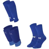 Xtreme Scheenbeschermer met sleeve + Gripsokken + Voetloze sokken + Stay Guard - Voetbal