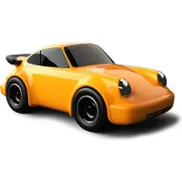 Baghera Speelgoedauto - Porsche 911 Geel - 20X10X7,5Cm - In Geschenkdoos - 3 Jaar
