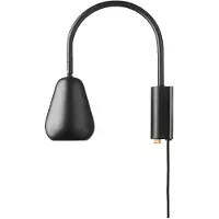 Nuura Aps Wandlampe , Anoli, dimbare, Zwart, Woonkamer, Metaal, Modern