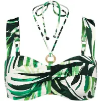 Triumph Bikinitop ' Red Label Summer Palm ' groen / wit