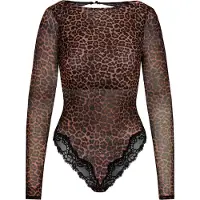 Hunkemoller Body 'Gabrielle' bruin / zwart