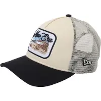 New Era Pet '9FORTY MC AF' lichtbeige / hemelsblauw / zwart / wit