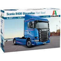 Wittmax Modelbouwpakket Vrachtwagens - 3947 Scania R400 Streamline Flat Roof Plastic - 1:24 - Modelbouw