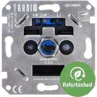 Tradim 230V universele led muurdimmer instelbaar 3-150W voor dimbare led verlichting | 2485H - REFURB