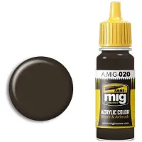 Ammo Mig AMMO by Mig Jimenez Hobbyverf Acrylverf - MIG 0020 6K Russian Brown - Acryl Verf flesje - 17 ml