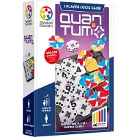 SmartGames Quantum - 2-in-1 Logisch Denkspel - Kleuren & Cijfer Uitdagingen - IQ Breinbreker met Eindeloze Puzzels - Vanaf 8 Jaar