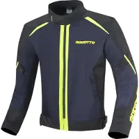 Bogotto Blaze-Air Zwart Blauw Fluo Geel Textiele Motorjas Maat L