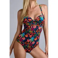 Marlies Dekkers Thalassa Bathing Suitplunge Balconywired Padded Blue Maat: 70E | Badpakken Outlet | Dames | Blauw