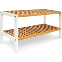WOHI Schoenenrek Bamboe - 2 Etages - 6 Paar Schoenen