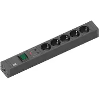 Bachmann CONNECT LINE 5x geaard contact, schakelaar ÜSS