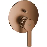 GROHE Lineare New Badmengkraan Afbouwset – Inbouw – 2-weg omstelling – SilkMove 46mm – Geborsteld Warm Sunset
