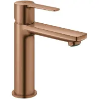 GROHE Lineare New S-Size Wastafelmengkraan – Push-Open – EcoJoy – FastFixation Plus – Geborsteld Warm Sunset