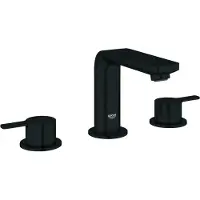 GROHE Lineare New M-Size Driegats Wastafelmengkraan – Met Trekwaste – EcoJoy – FastFixation – Matte Black