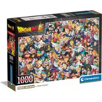 Clementoni - Puzzel - 1000 stukjes - Dragon Ball Super - Impossible - met poster - vanaf 14 jaar