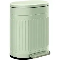 HOMCOM Afvalemmer-Metaal, Kunststof-36,5L x 31,2B x 45H cm-Groen