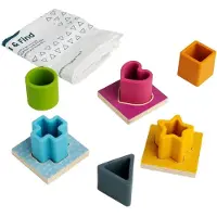 Bigjigs educatief spel Feel & Find - houten vormen sorteer spel.