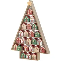 Bloomingville Adventskalender mdf rood Calvin 61cm